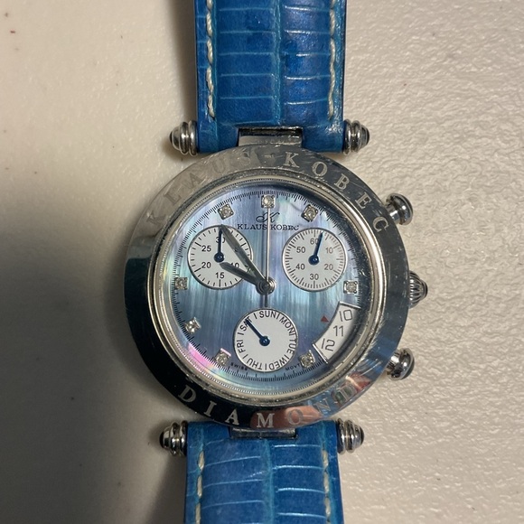 Klaus Kobec Ladies Chronograph watch  blue - Picture 10 of 11